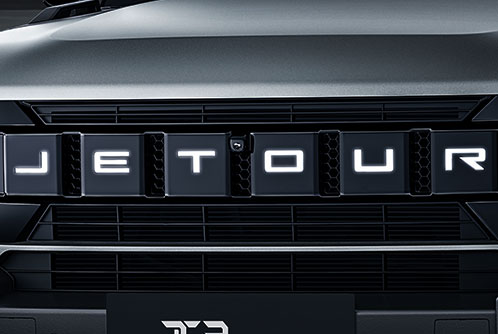 MÁSCARA FRONTAL CON LOGO JETOUR ILUMINADO LED