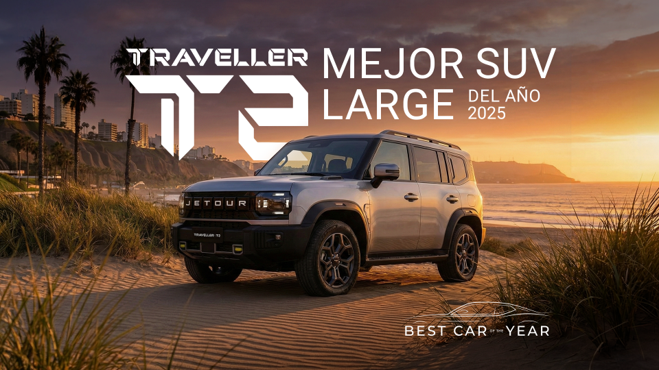Jetour T2 es reconocida como mejor SUV LARGE del año 2025